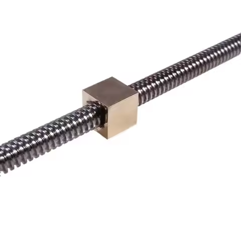 1/2PCS T4 T6 T8 T10 T12 Brass Square Nut Trapezoidal Screw Rod Trapezoidal Thread Screw Square Coppe