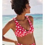 Red flower bikini bra size s (34-36)
