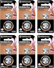 Duracell [Bundle] Specialty CR2025 Lithium Coin Battery 3V pack of 2 x 6