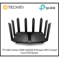 TP-Link Archer AX80 AX6000 8-Stream WiFi 6 Quad Core CPU Router with 2.5G Port | One Mesh | Home Shield