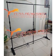 BACKWALL JUMBO BANNER STAND UK 2.4m x BACKDROP3m/TRIPOD BANNER
