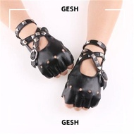 GESH Gloves Driving Motor Ride Leather Mittens