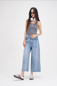 Niyom Jeans collection Aloha : รุ่น B304.1 กางเกงยีนส์ผู้หญิง ทรงกระบอก 8 ส่วน