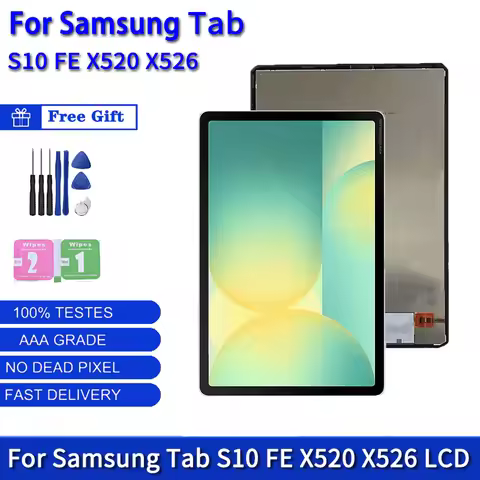 10.9“inch For Samsung Tab S10 FE X520 X526B LCD Touch Screen Digitizer For Tab S10FE 5G SM-X520 SM-X