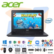 Acer laptop Chromebook C771, 32GB, 250GB HDD,Windows 10,HDMI,Movie,Work ,study original murah laptop
