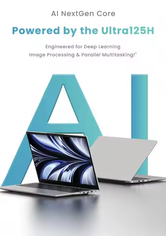 SZBOX15.6 Inch Notebook N125 MINI PC Intel Core Ultra 125H DDR5 4800MHz 16GB RAM 1TB NVMe RJ45 Windo
