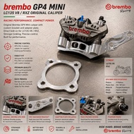 RXZ LC135 V8 4S Original Brembo GP4 Mini 82MM Siap Bracket Brake Caliper Depan Front 4Pot 100% MADE 