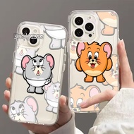 Daelycase Cartoon Tom & Jerry Model For Samsung A06 A05 A05S A16 A03 A03S A04 A04E A15 M15 A14 M14 S