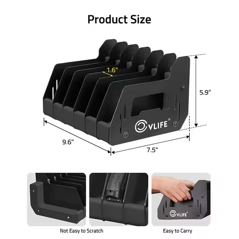 CVLIFE 6 Slots Pistol Rack for Gun Safe Foam Indoor Pistol Rack Handgun Stand for Gun Cabinet Access