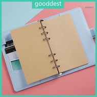 GOO Leather 6 Rings Binder Refillable 6 Rings Budget Binder Notebook Binder Covers