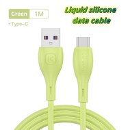 Liquid silicone charging cable Usb to type c 6A Type C Fast Charge Cable