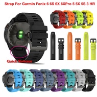 Suitable for Garmin Jiaming Fenix5x Strap 6 X5xplus Fenix Fenix3 Quick Release Silicone Strap