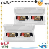 OLINI Game Cartridge ,  Double-layer Cartridge Shell, Retro Gamers 4in1 Cartridge Storage Box for Ga