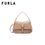 FURLA กระเป๋าถือผู้หญิง รุ่น FLOW M TOP HANDLE GREIGE