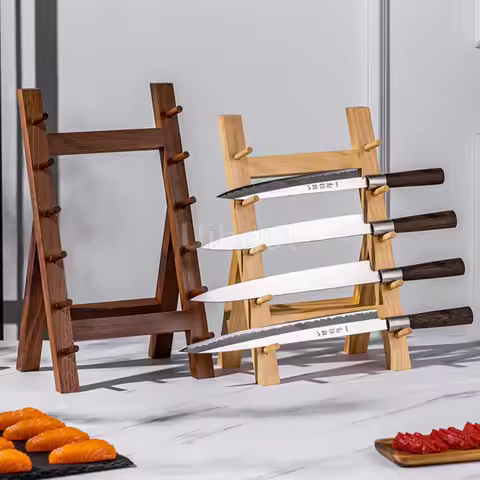 Japanese bayonet wooden knife rack rest wooden holder swinging knife rack wood shelf willow knife su