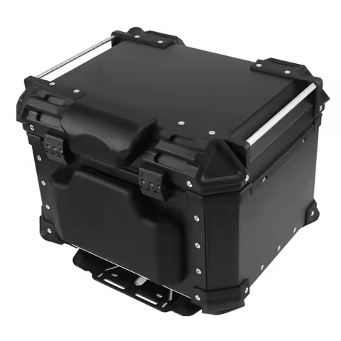 NEW Universal Motorcycle Rear Tail Top Luggage Trunk Tool Box Tailbox Helmet Case 3D Cushion Backres