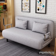 Multi-function Folding Sofa Bed Foldable Bed Living Room Lazy Sofa Fabric Washable Double Single Dua