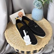 Awin LP Women's Stylish Suede Flat Shoes with Silver Buttons