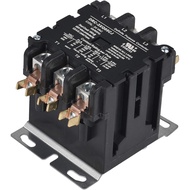 High efficiency SUNLEE 50 Amp 65 RES 3 Pole 220V 240V coil DP Contactor A2L Compliant UL Recognized 
