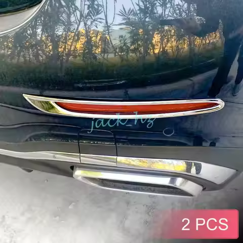 For Mercedes C-Class C200 C220d C300 C43 AMG Sedan W206 2022 2023 Chrome Rear Bumper Reflector Surro