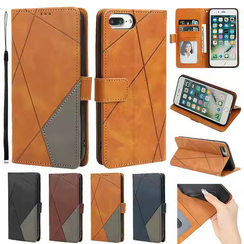 Luxury Wallet Case For iPhone 6 6S Case 7 8 Plus Leather Flip Case For iPhone X XR XS Max 8 7 6 6S P