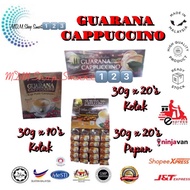 TERANG BULAN GUARANA CAPPUCCINO WHITE COFFEE ARABICA 5 in 1 PREMIX 30g x 20s