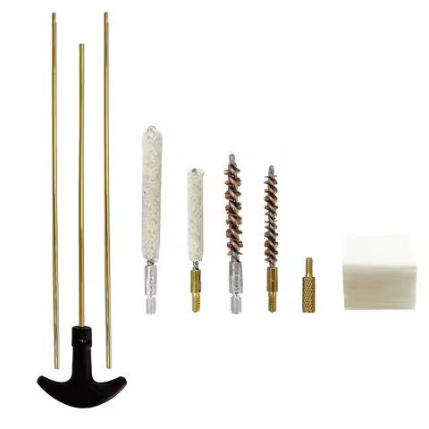 Rifle Gun Barrel Cleaning Kits for .177/.22 (4.5/5.5mm) Caliber, Bore Brush,Pistols Airgun Gun Care 