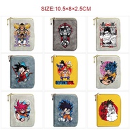 dompet perempuan women wallet Beg kad pendek ritsleting periferal animasi Dragon Ball, dompet syilin