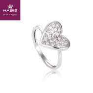 HABIB Diamond Ring in 375/9K White Gold 24098