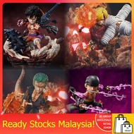 One Piece 10cm G5 Luffy Zoro Sanji Figure Toys 【Ready Stock Malaysia】海贼王 模型