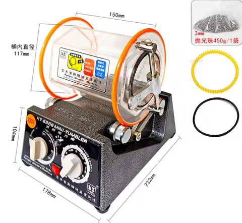 3kg Drum Polishing Machine, Jewelry Rotary Tumbler, Tumbling Mini-Tumbler Rotary Tumbler Polishing M
