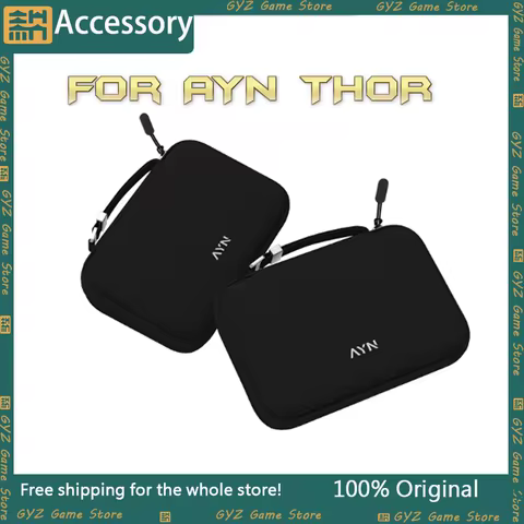 AYN THOR Gaming Accessories Dual Screen Flip Up Handheld Device Protective Case Storage Bag Lanyard 