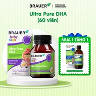 BRAUER Ultra Pure DHA - Pure DHA supplement for children from 7 months (60 capsules) DHA for kids DH