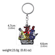 Anime Game FNAF Figures Freddy Enamel Pins Foxy Bonnie Animal Doll Badge Brooches For Men Women Back