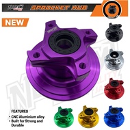 NORIFUMI SPROCKET HUB 4 HOLE Y15 Y16 LC5S EXCITER 135 150 155 CNC ALLOY HAB GEGANCU 4 LUBANG
