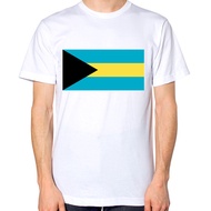 New Hot Selling Funny Fashion Retro Style Bahamas Flag Breathable Fashion Summer T-Shirt