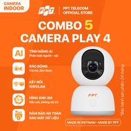 Combo 5-10 Play 4 Cloud Cameras - Genuine FPT - AI Technology - Full HD 1080p - 360 degree rotation