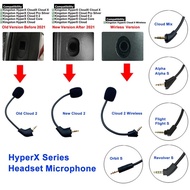 Replacement Game Mic 3.5mm Aux Microphone For HyperX Cloud 1 2 II X Core Pro Silver Mix Alpha Flight