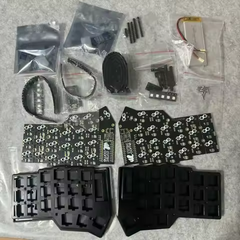 Custom Corne V3 Choc Low Profile Split Keyboard Material Bluetooth Wireless Github RGB Horn Split Me