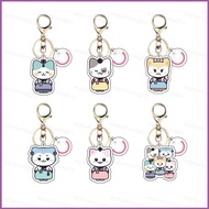 HT2 ITZY Hwang Yeji Ryujin Chaeryeong Cartoon Star Acrylic Keychain Backpack Pendant Bag Accessories