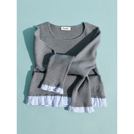 [Pomelo] Knitted Layered Top