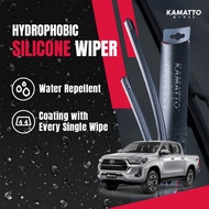 Kamatto Wiper Toyota Hilux Revo Double Cab (2015-Present) Hydrophobic Silicone Water Repelling Coati