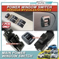 Perodua Myvi Lagi Best Icon 2005 - 2017 Alza Old Axia Old Viva Car Power Window Single Main Switch R