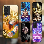 Oppo A77s case with black border printed with Goku Dragon Ball image