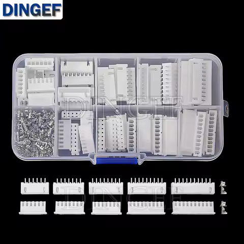260PCS XH2.54 6/7/8/9/10 Pin Terminals Plastic Shell Male Female Plug Socket Wire Connector XH 2.54 