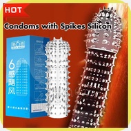 Sixth}YW-Sense)G,Reusable&r`Spike;P`Condom;L`Bolitas;m`Condom;Bo`for;sL`men washable Delay Condoms