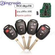 jingyuqin Remote Car Key Fob 314.4MHz G / H Chip B51TE / B71TH