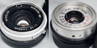Minolta 40mm F1.7 Rokkor-QF/ LOMO T43  40mm F4  (拆機 改M42牙) (自配合對焦筒用) 合數碼無反機身 A7, Leica(L), Eos(R),Ni