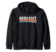 Vintage 70s 80s Style Berkeley, CA Zip Hoodie