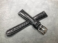 NOS 舊倉底 ARMANI 18MM 真皮錶帶 連 14MM錶扣